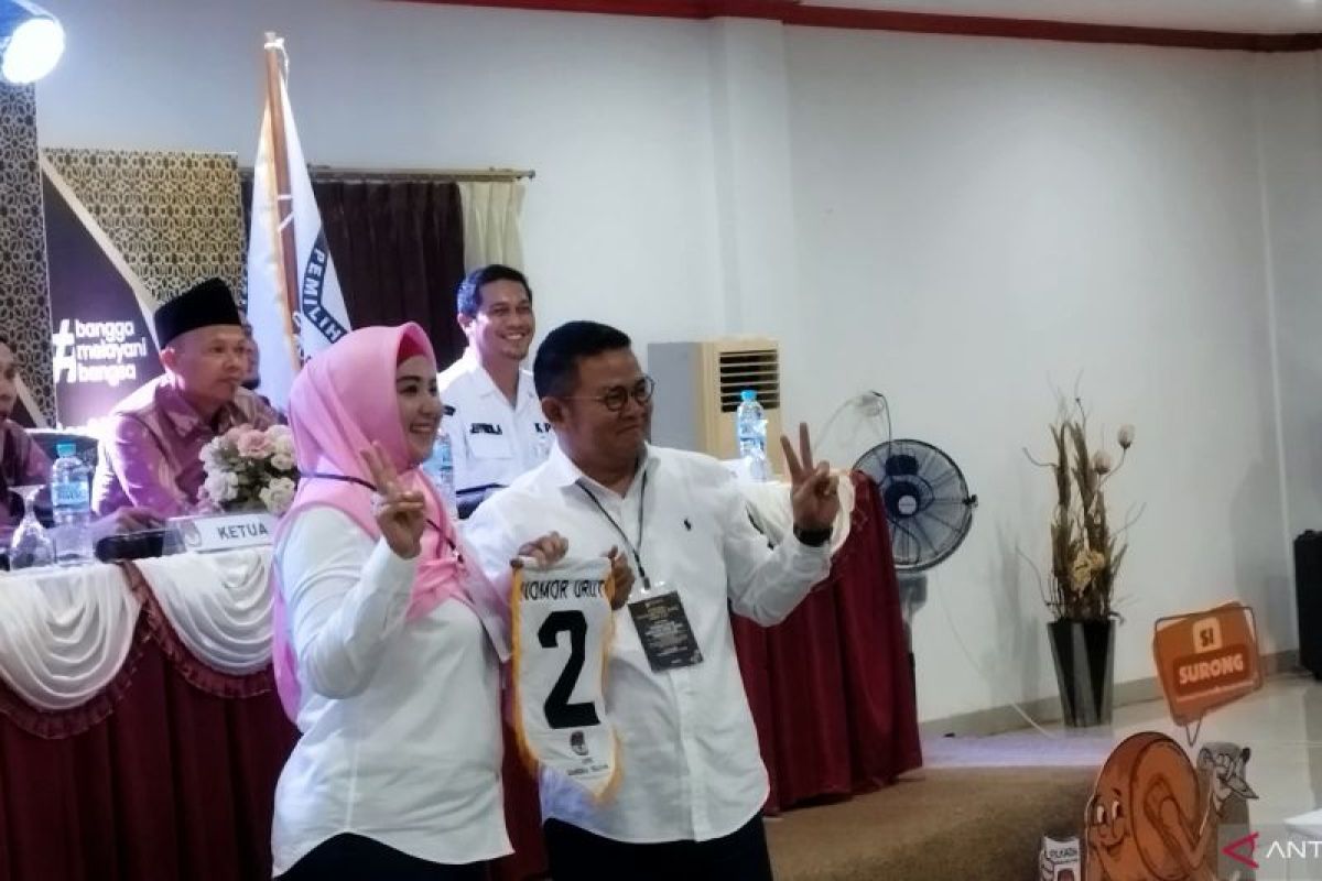 KPU Bangka Selatan mengundi nomor urut paslon Bupati-Wakil Bupati Pilkada 2024