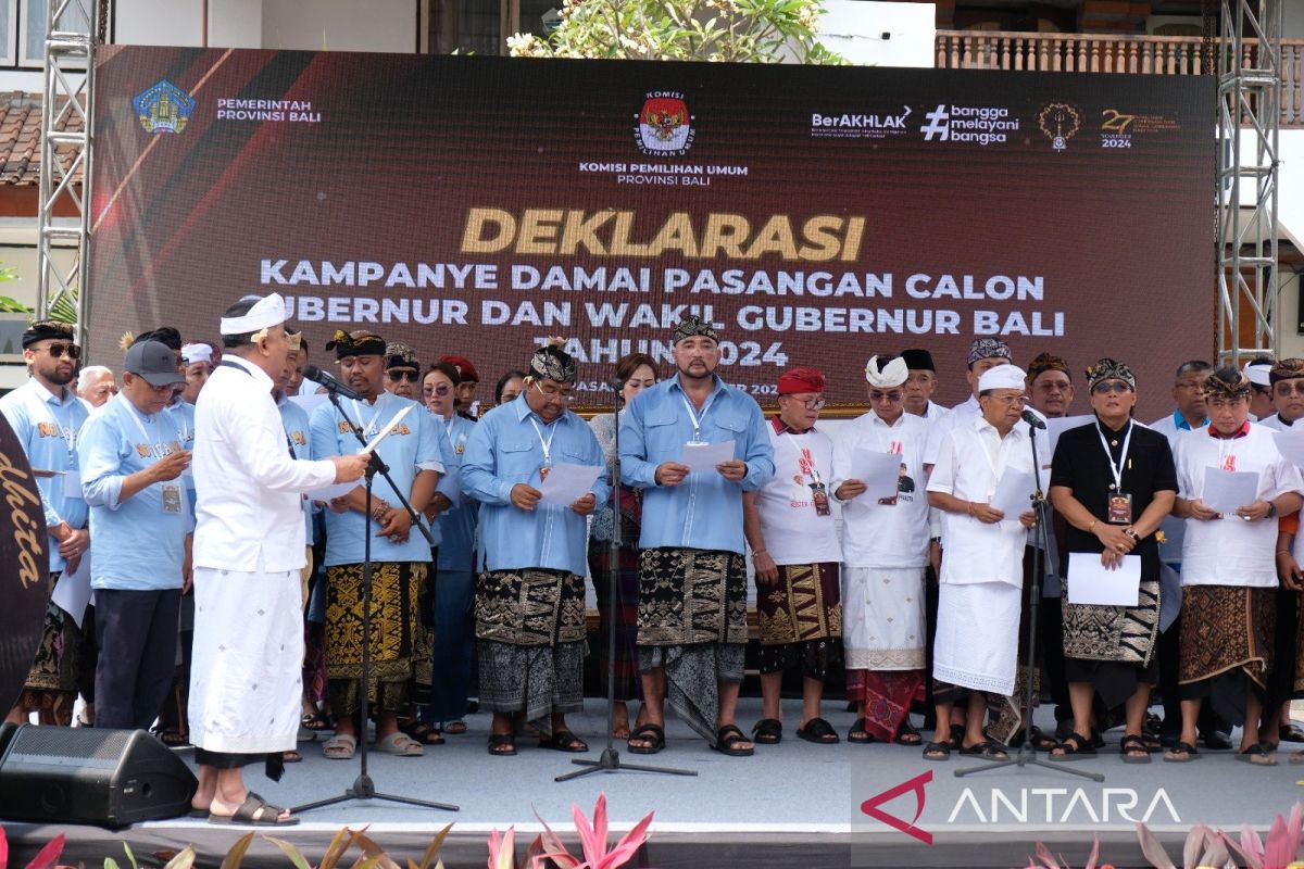 KPU se Bali kampanye damai Pilkada 2024 lebih awal