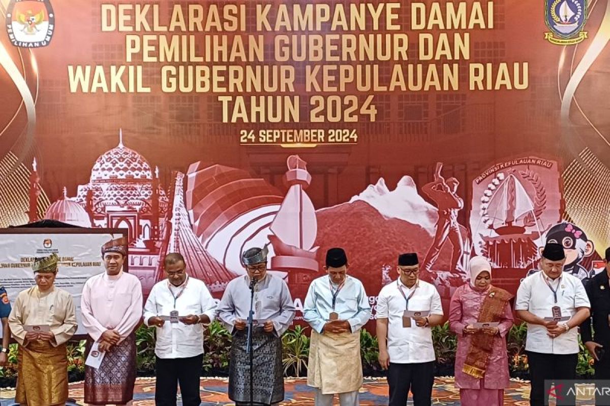 Dua paslon Gubernur-Wakil Gubernur Kepri nyatakan tolak politik uang