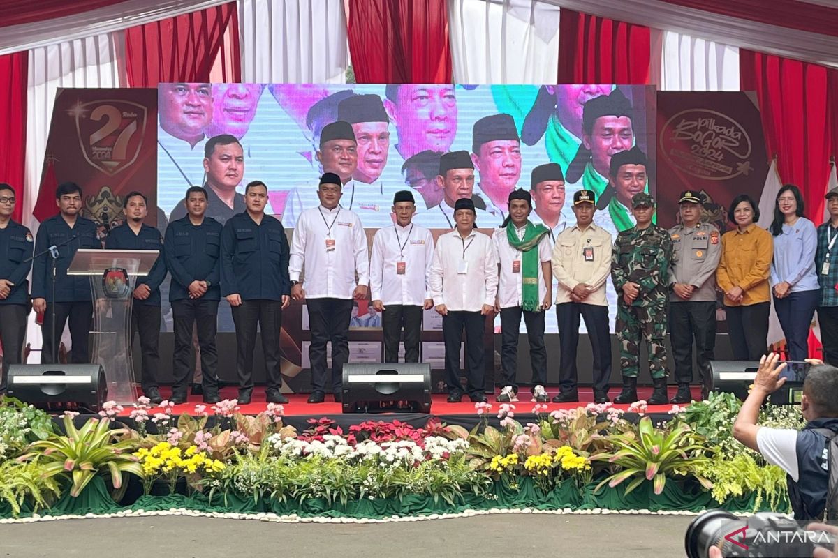 Dua paslon Pilkada Kabupaten Bogor 2024 deklarasikan kampanye damai