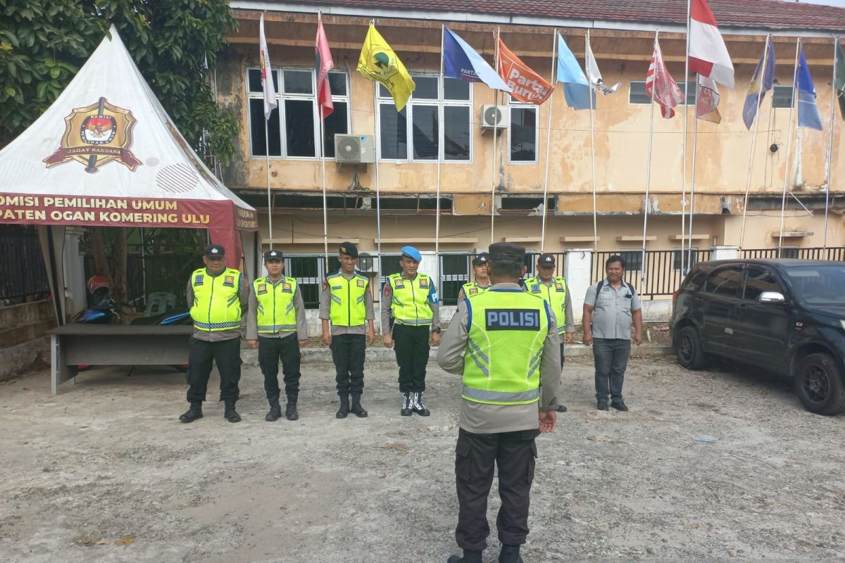 Polres OKU perketat pengamanan gudang  logistik KPU