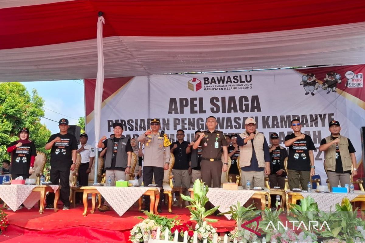 Bawaslu Rejang Lebong gelar apel siaga pengawasan kampanye Pilkada 2024