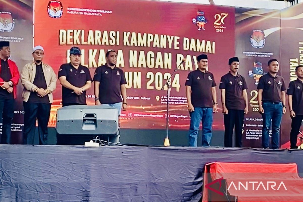 Empat paslon Pilkada di Nagan Raya deklarasi Pilkada damai, tanpa politik uang