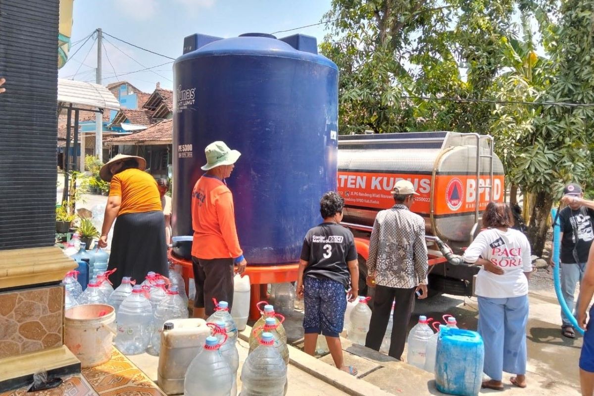 BPBD Kudus siapkan delapan tandon air di desa terdampak kekeringan