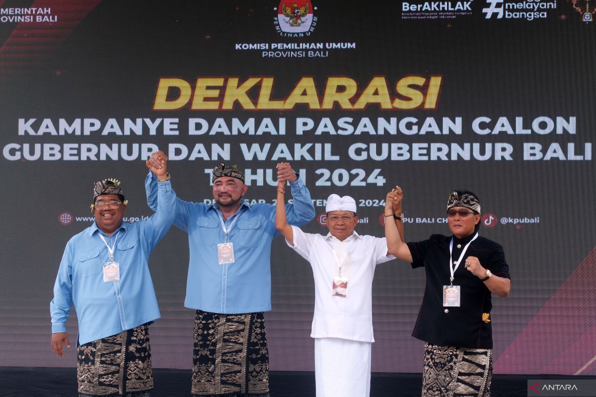 Deklarasi Kampanye Damai Pasangan Calon Gubernur Dan Wakil Gubernur