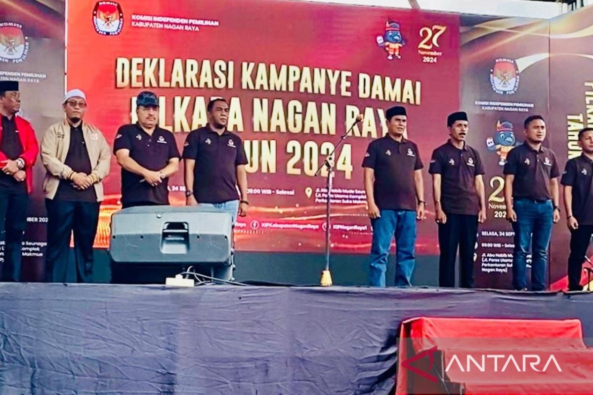 Empat paslon Pilkada di Nagan Raya Aceh deklarasi Pilkada damai