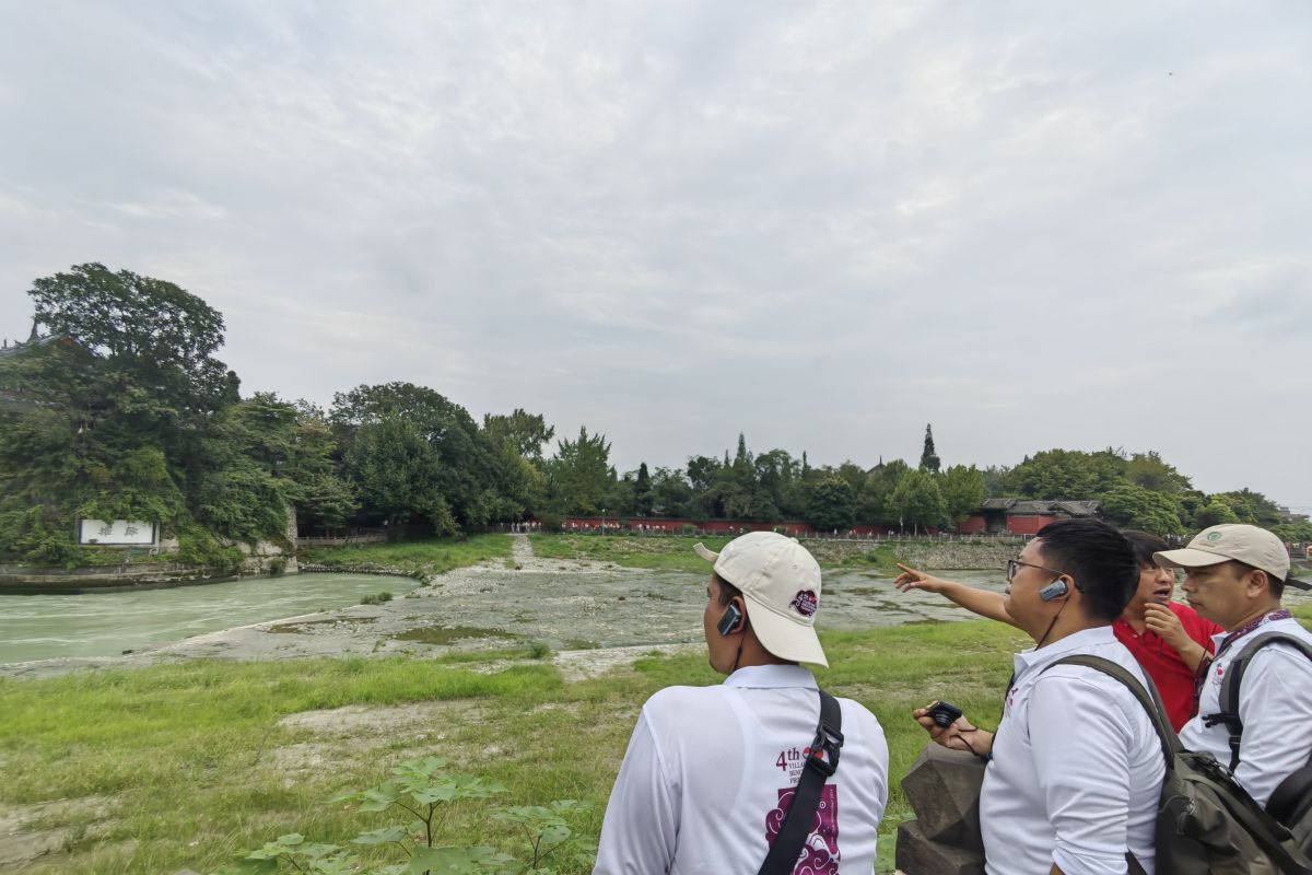 Kades asal Indonesia pelajari proyek konservasi irigasi Dujiangyan