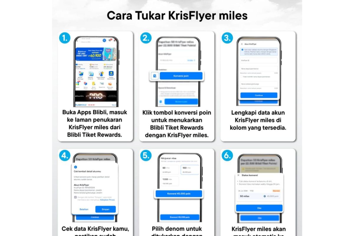 Blibli hadirkan layanan penukaran KrisFlyer Miles pertama di Indonesia