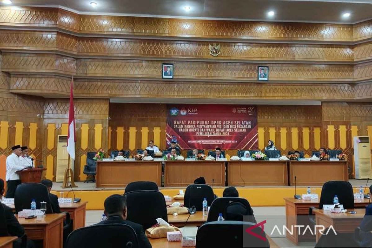 DPRK Aceh Selatan gelar rapat penyampaian visi dan misi