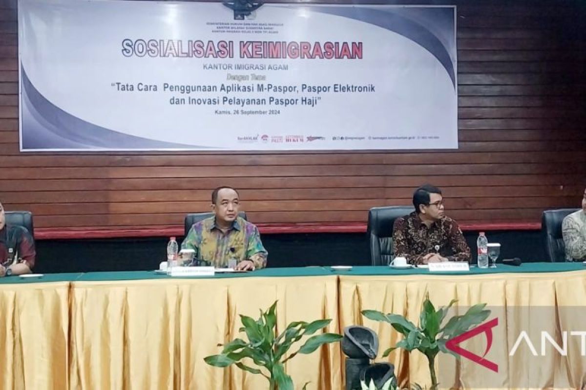 Imigrasi Agam gelar sosialisasi keimigrasian di Balai Sidang Hatta Bukittinggi