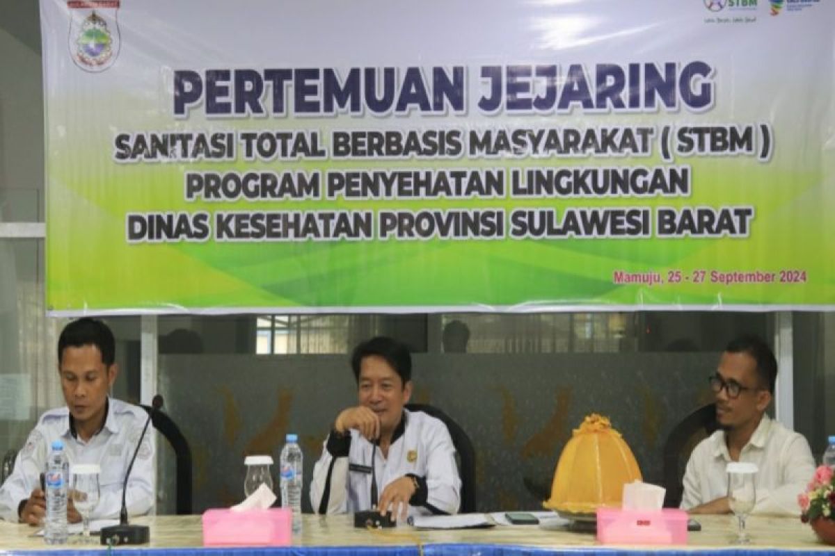 Dinkes Sulbar komitmen ciptakan penyehatan lingkungan melalui peran jejaring STBM