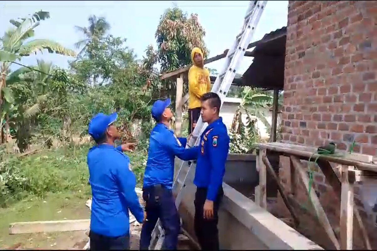 28 rumah warga rusak diterjang angin puting beliung di Lampung Selatan