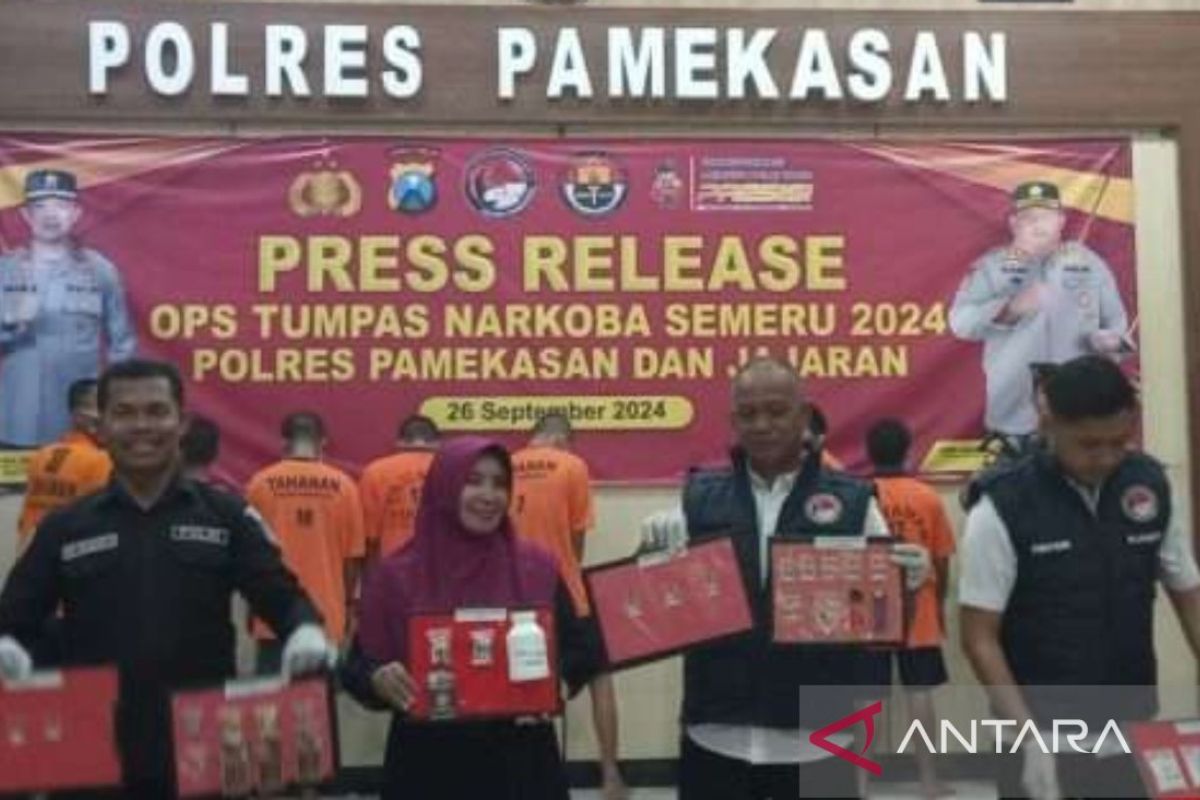 Polres Pamekasan tangkap 10 pengedar dari Operasi Tumpas Narkoba 2024