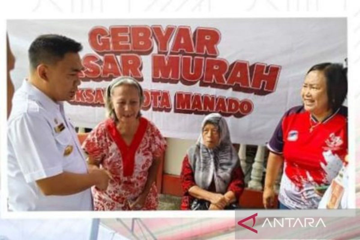 Pemkot-BKSUA gelar pasar murah  penuhi pangan murah warga Manado