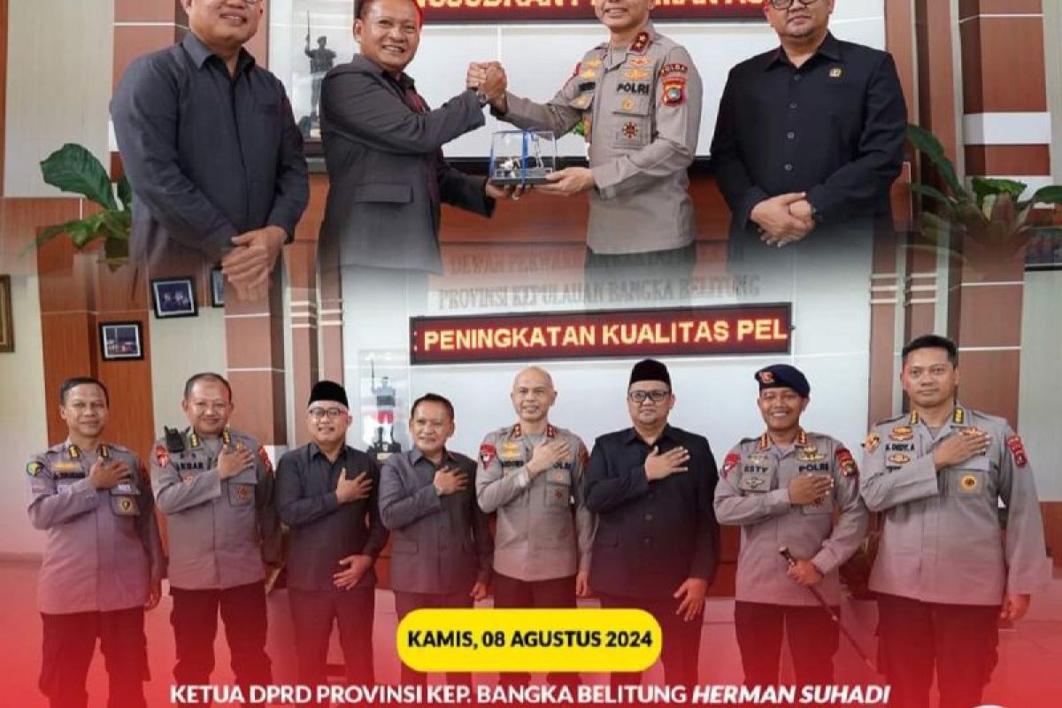 Pimpinan Dewan Sambut Kunker Kapolda Irjen Pol Hendro Pandowo ke Kantor DPRD Babel