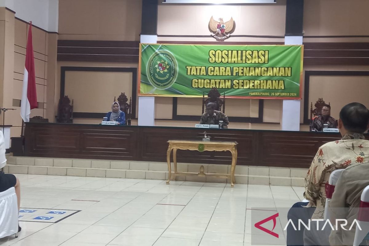 Pengadilan Tinggi Babel efektifkan sosialisasi PERMA Gugatan Sederhana