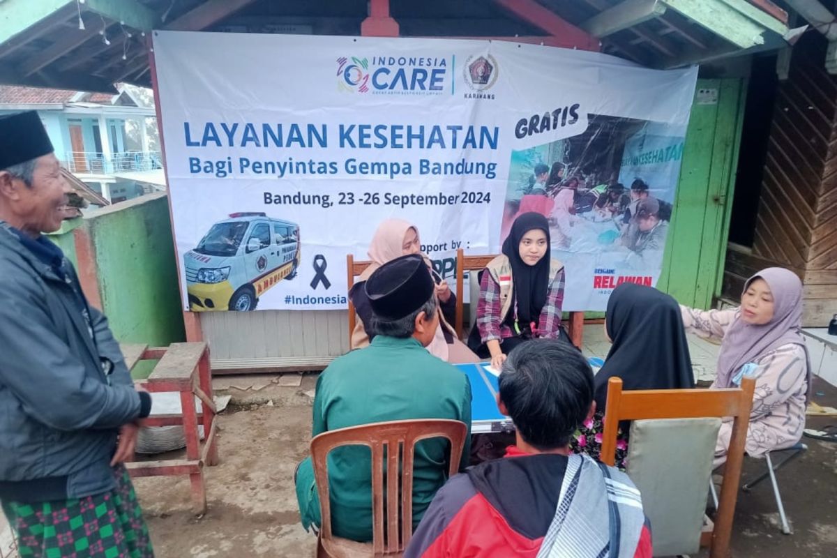 Indonesia CARE-PWI Karawang gelar layanan kesehatan bagi korban gempa