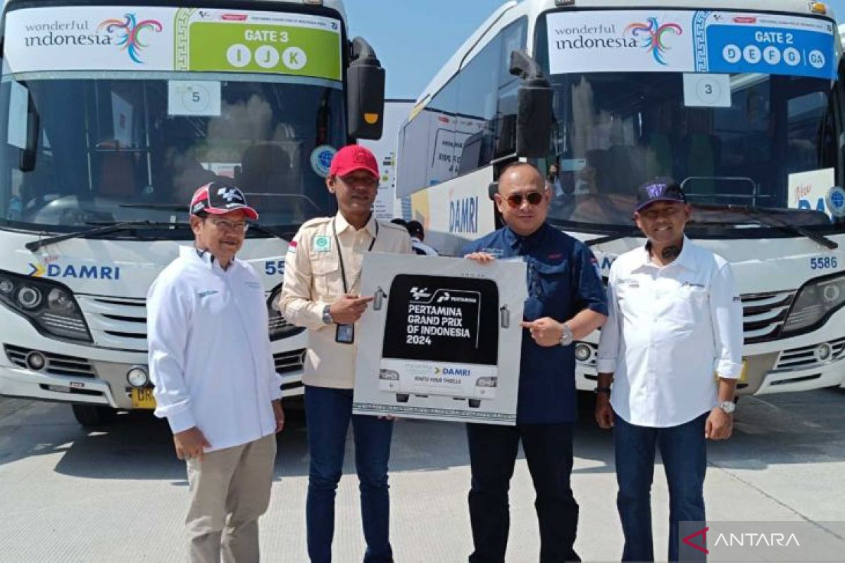 DAMRI siapkan 161 angkutan gratis untuk penonton MotoGP Mandalika 2024