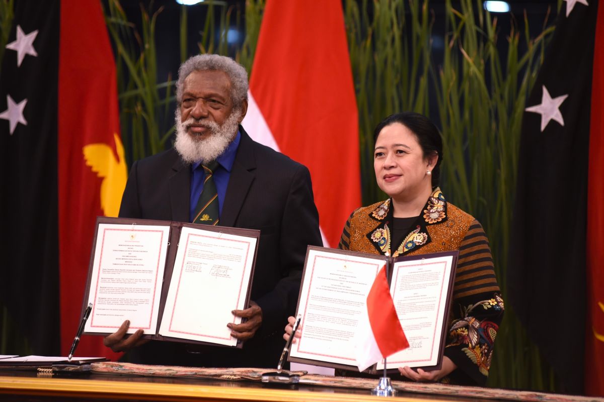 Puan tekankan solidaritas Melanesia saat bertemu parlemen Papua Nugini