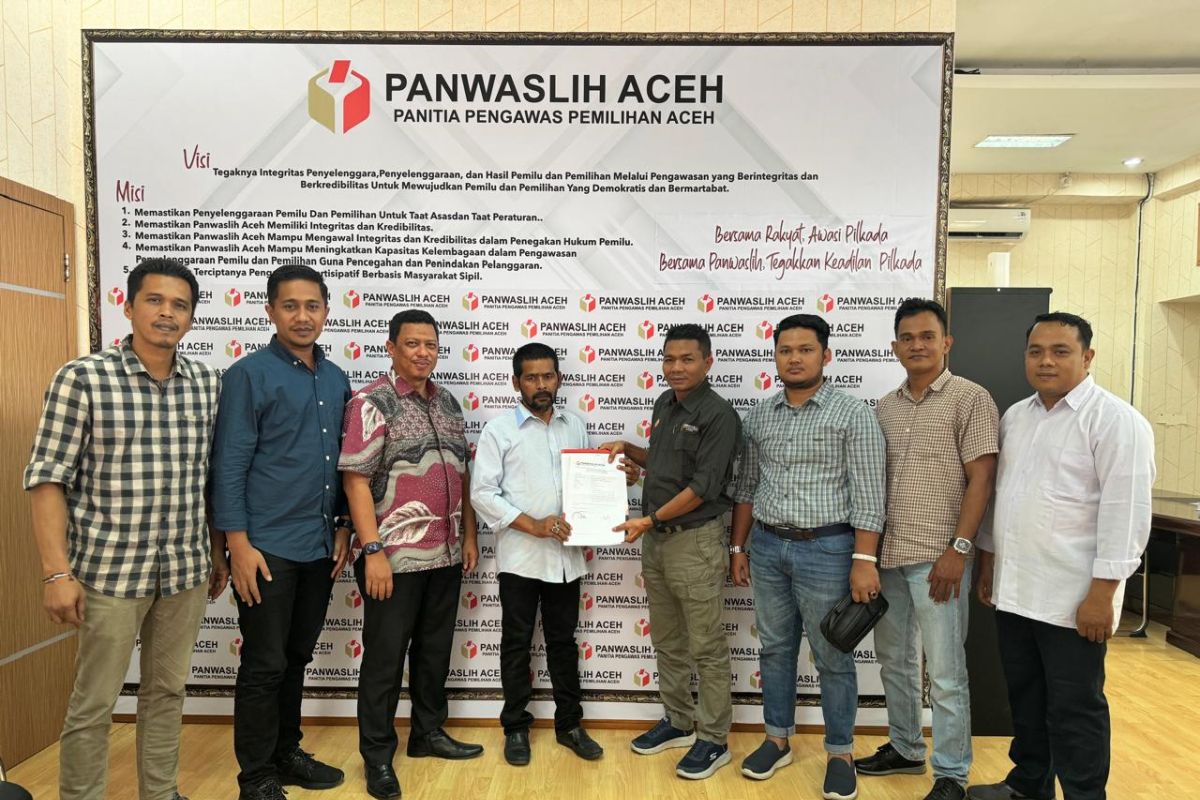 Partai Aceh laporkan KIP ke Panwaslih terkait pendaftaran Cawagub