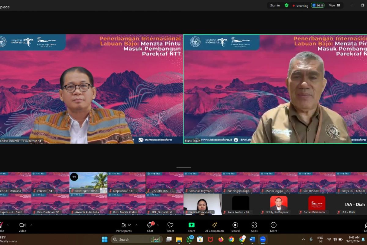 BPOLBF gelar webinar sambut hari pariwisata dunia 2024