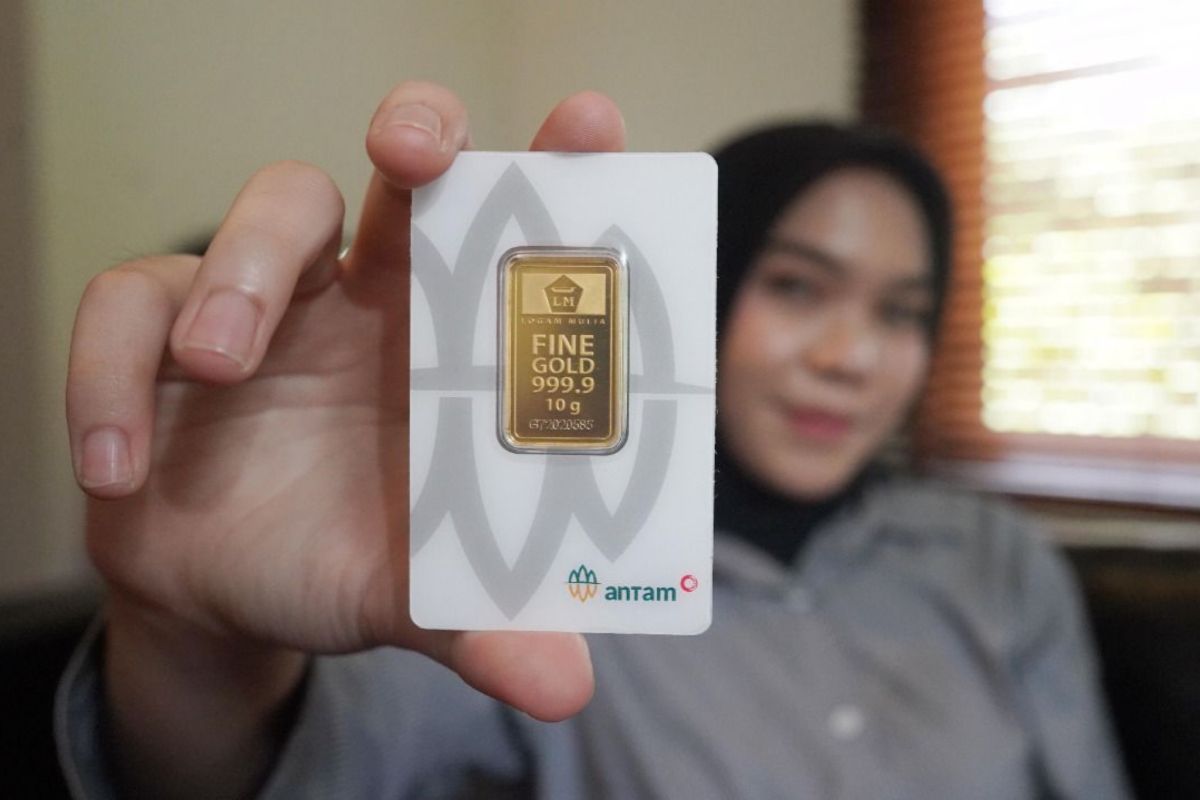 Info harga emas Antam, bertahan di Rp1.461.000 per gram