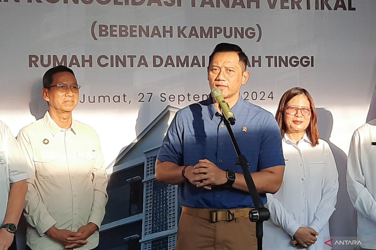 AHY: Program konsolidasi tanah vertikal perlu kesediaan masyarakat 