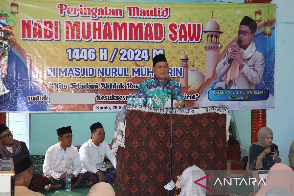 Bupati Kotabaru hadiri Maulid Nabi di Desa Sungai Pasir