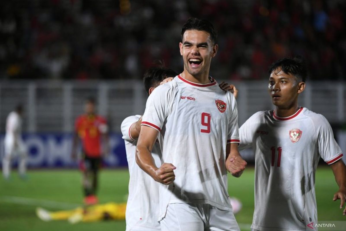 Indonesia unggul 2-0 atas Timor Leste pada babak pertama