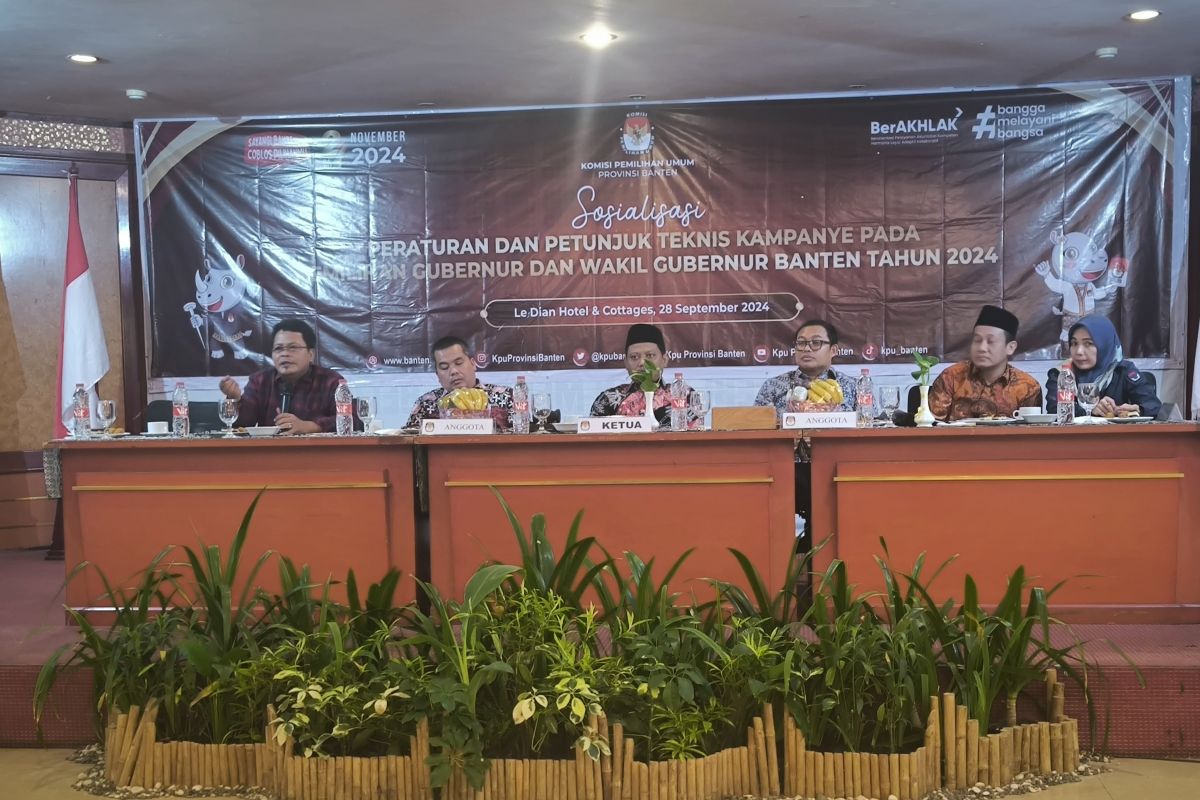 KPU Banten siapkan debat paslon yang disiarkan televisi lokal