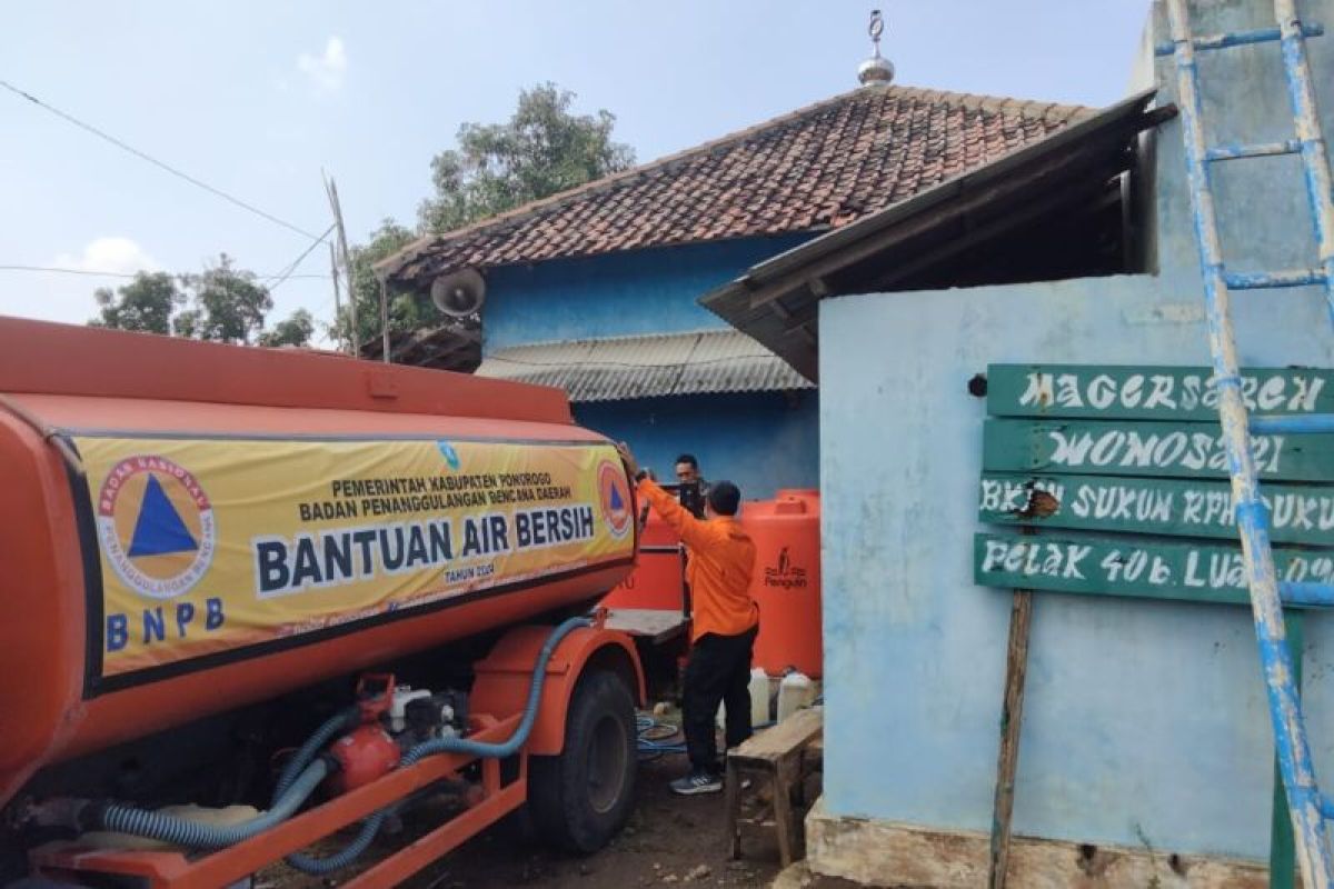 BPBD Ponorogo perluas jangkauan distribusi air bersih