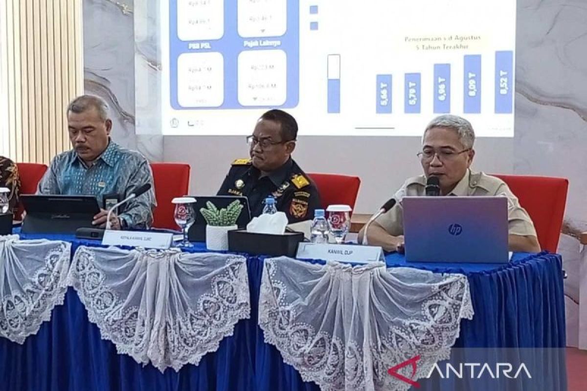 Penerimaan pajak di Sulselbartra Agustus 2024 mencapai Rp11,72 triliun