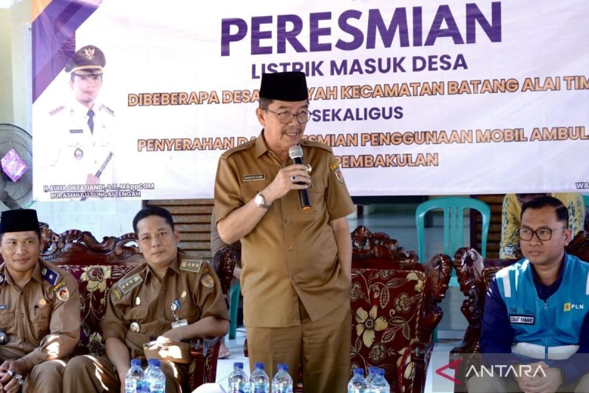 Empat desa dialiri listrik, komitmen Petahana Bupati HST Aulia