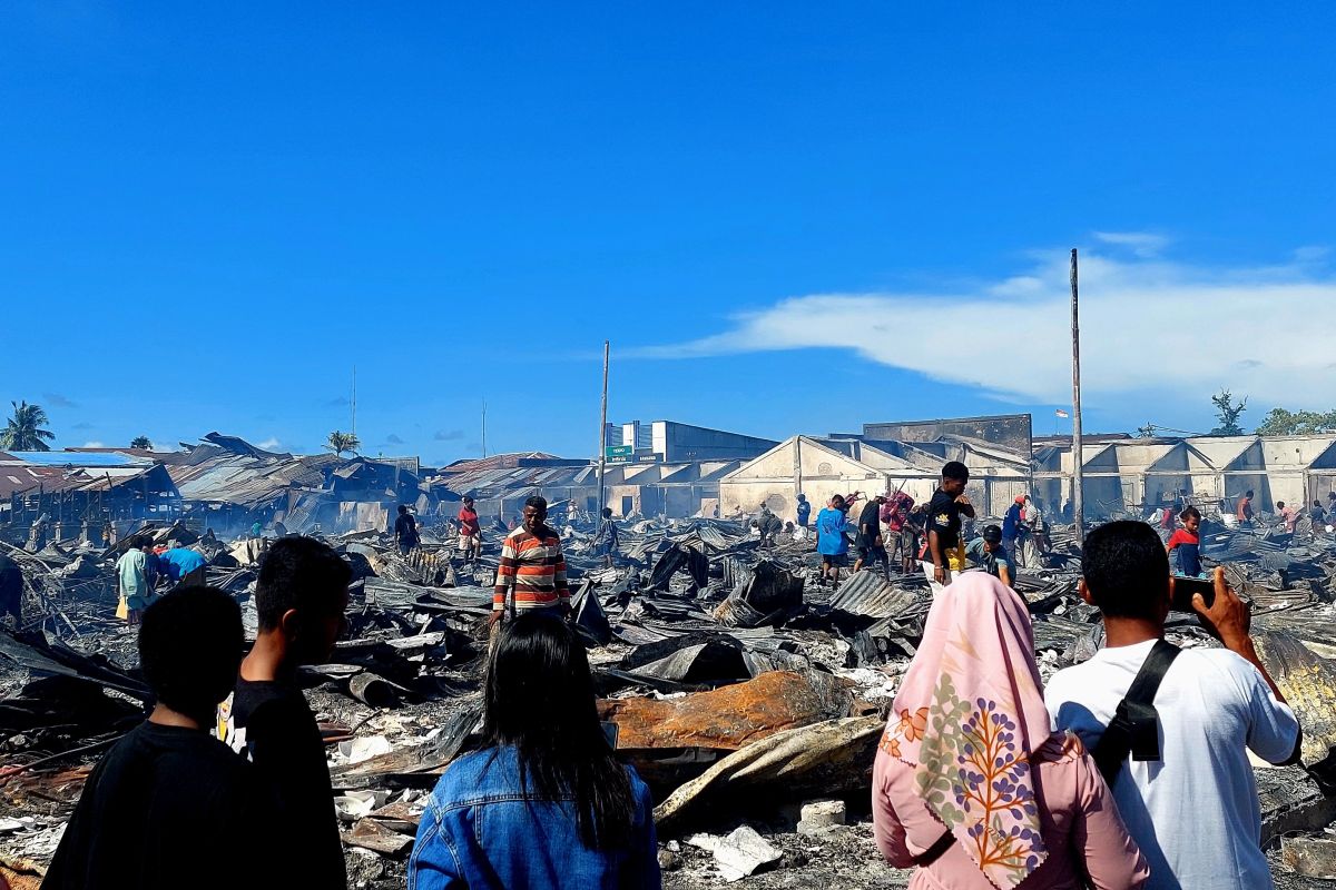 Polresta Sorong dalami penyebab peristiwa kebakaran Pasar Remu