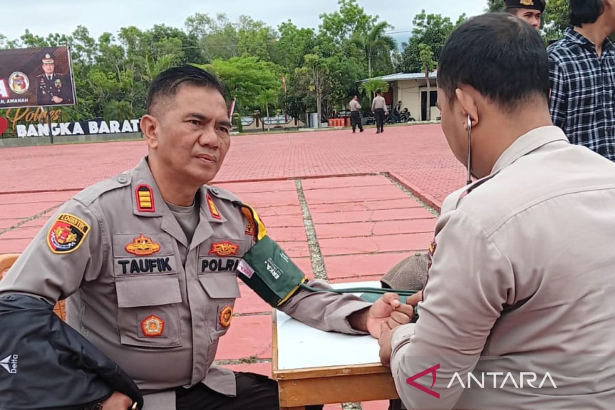 Polisi Bangka Barat pantau kesiapan personel pengamanan Pilkada 2024