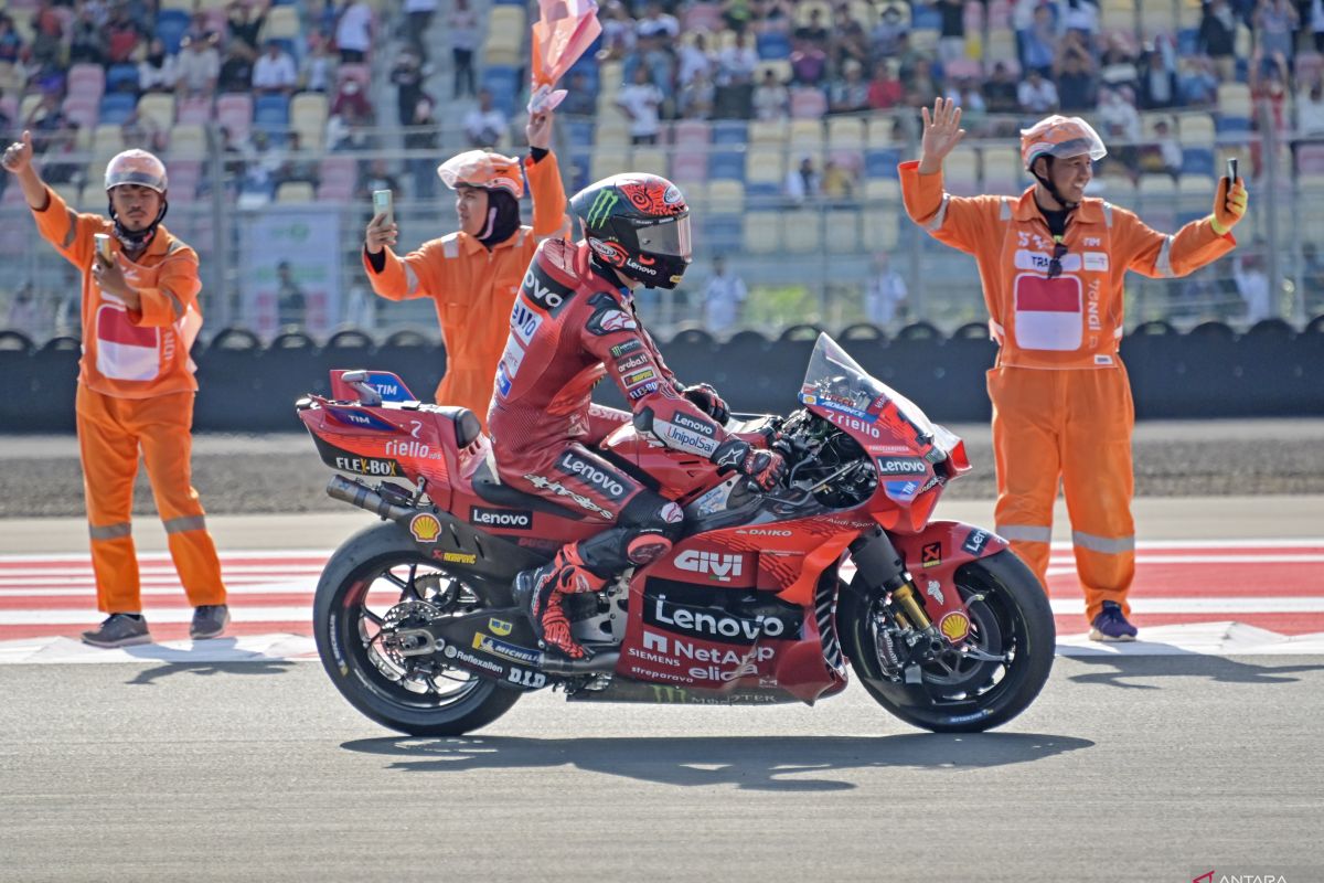 Francesco Bagnaia juarai MotoGP Jepang, Marquez ketiga