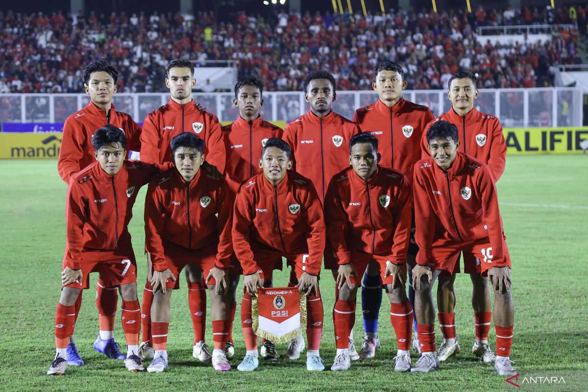 Babak pertama: Indonesia U-20 ditahan imbang Yaman 1-1