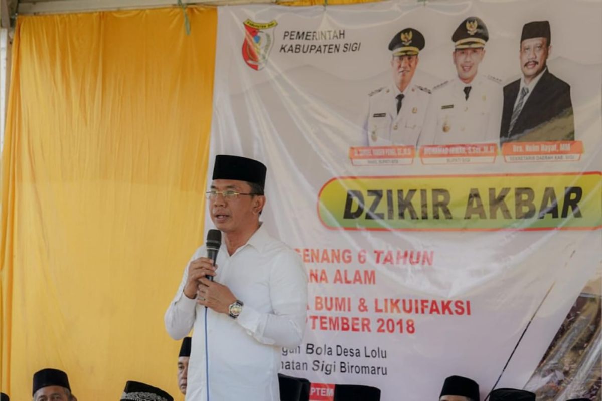 Pemkab-Sigi peringati bencana 2018 silam dengan Zikir Akbar