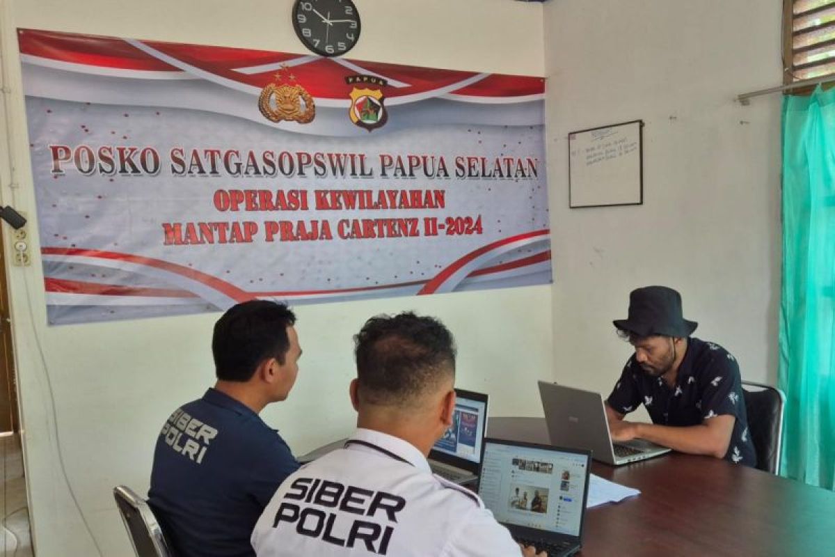 Satgas Siber Papua Selatan pantau konten negatif selama pilkada