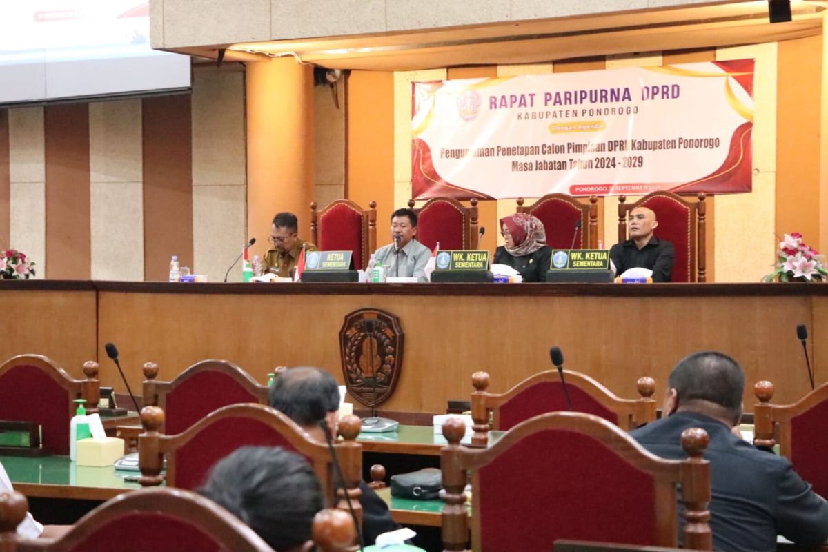 DPRD Ponorogo ajukan susunan pimpinan dewan periode 2024-2029