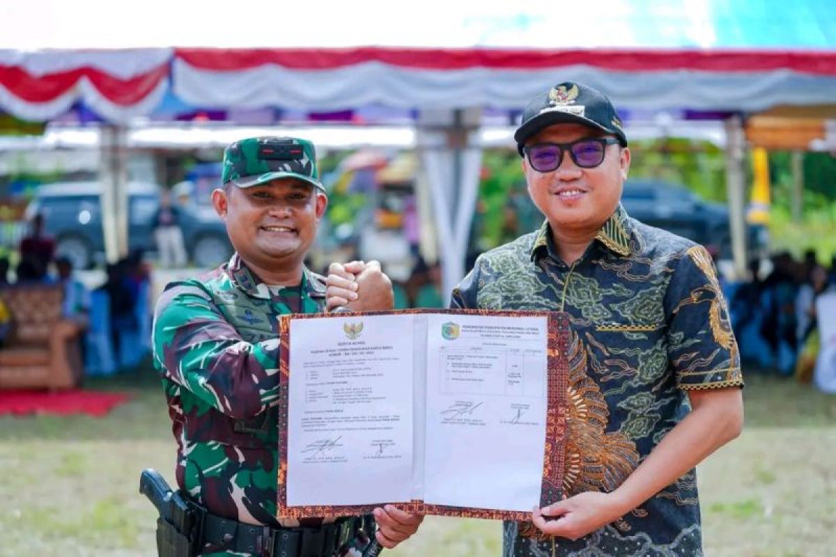 Dibuka resmi Bupati Morut, TNI kerjakan jalan Uempanapa-Lemowalia melalui program TMMD