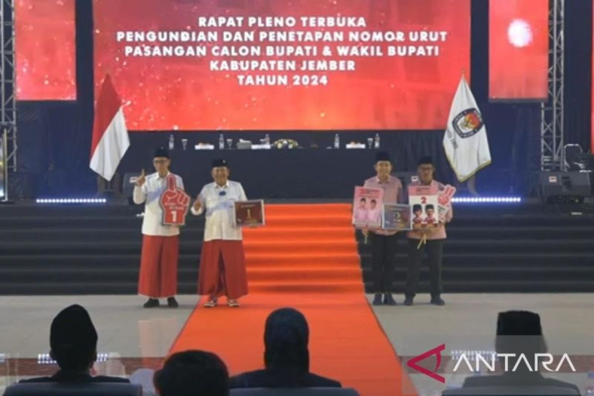 KPU Jember: Dana awal kampanye dua paslon nol rupiah hingga Rp1 juta