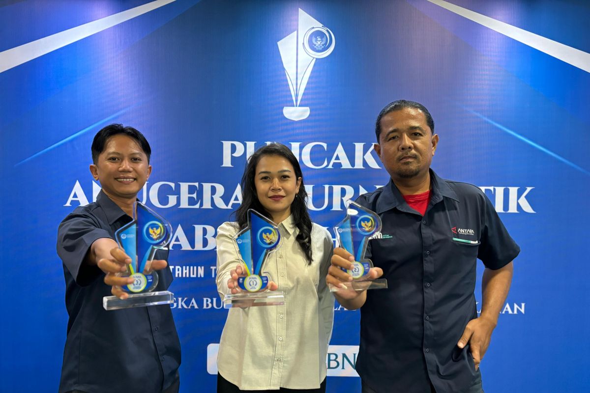 Tiga pewarta Antara raih Penghargaan Anugerah Jurnalistik Sahabat Bahari KKP