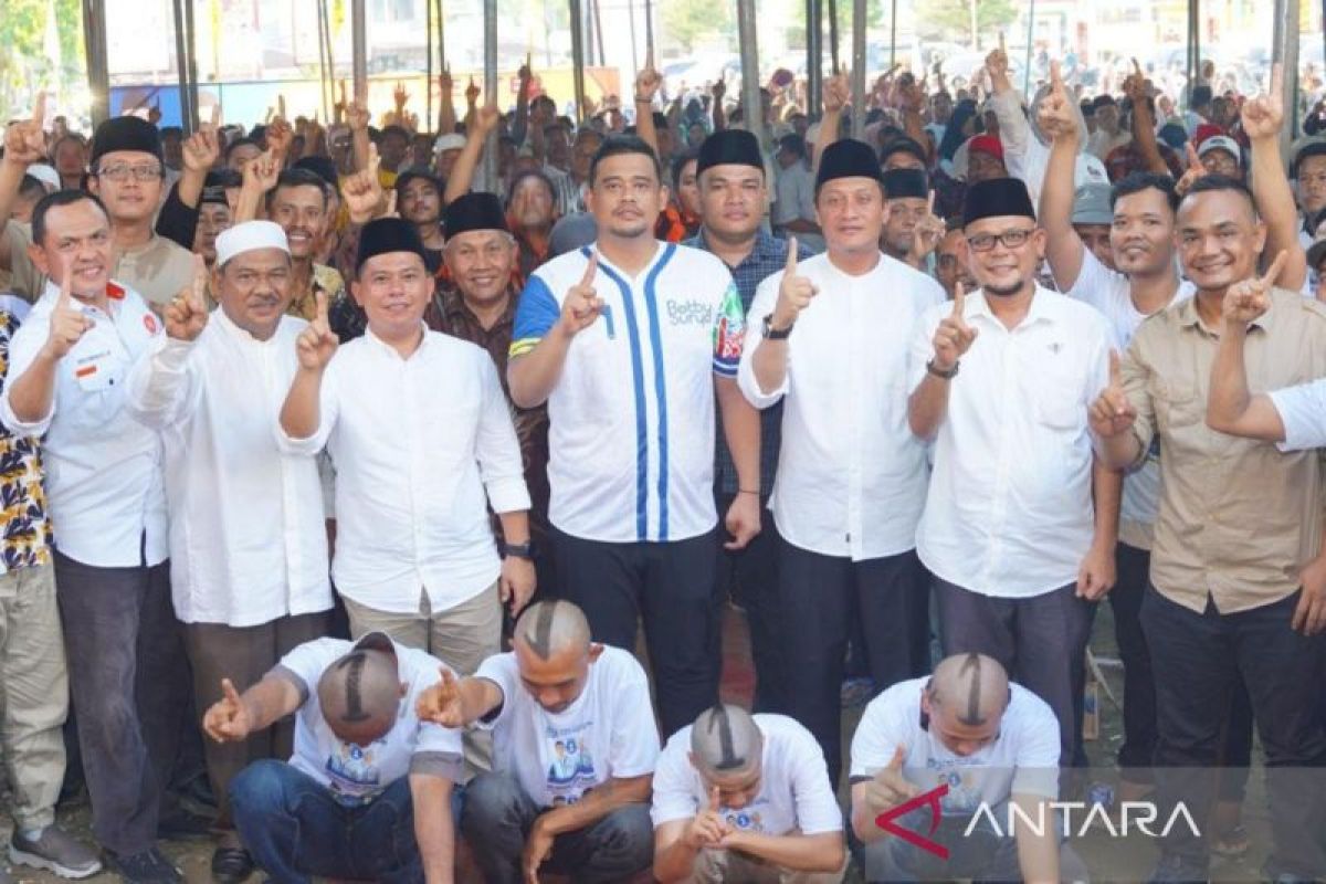 Kampanye di Palas, Bobby janji berkantor tiga bulan di Tabagsel