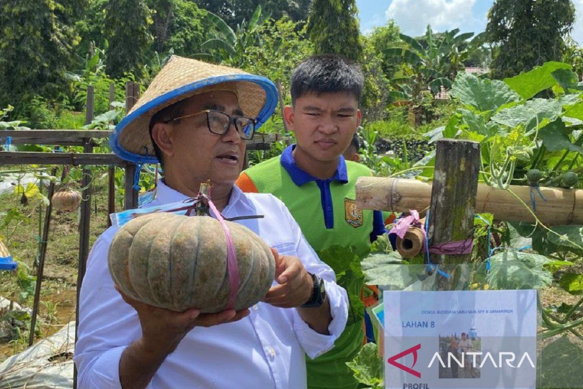 Pemprov Kaltim tanamkan budaya agraris dari lingkungan sekolah