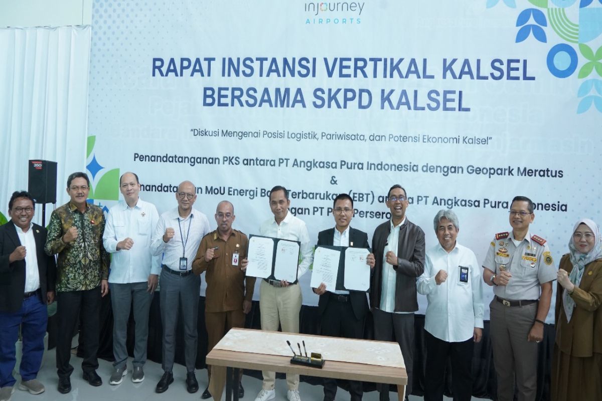 Syamsudin Noor Airport, PLN ink agreement on EBT use