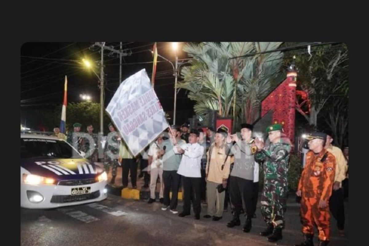 Lepas pawai takbir, Pj Bupati Sanggau pesan jaga silaturahim