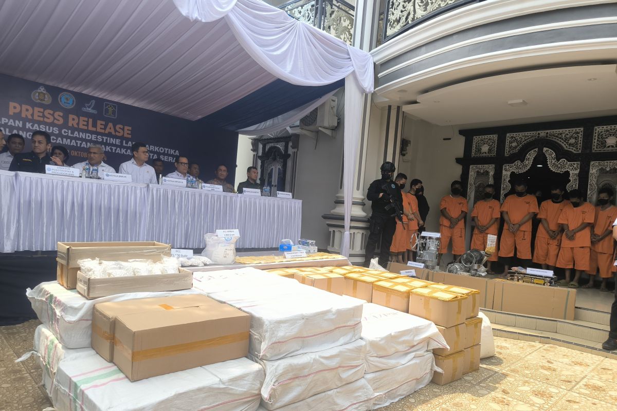 BNN beberkan hasil pengungkapan pabrik narkoba di Kota Serang