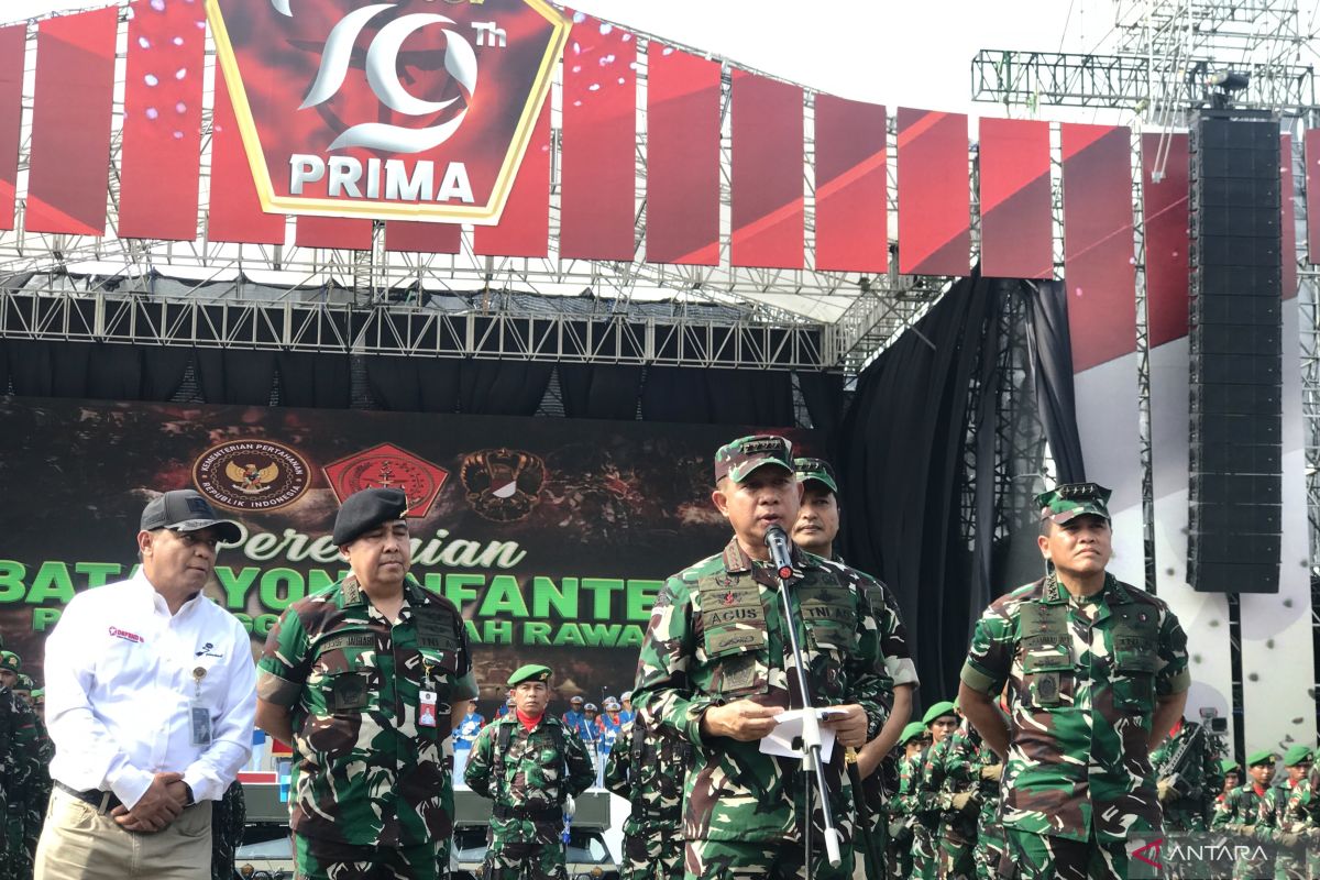 Panglima TNI resmikan lima batalyon penyangga daerah rawan di Papua