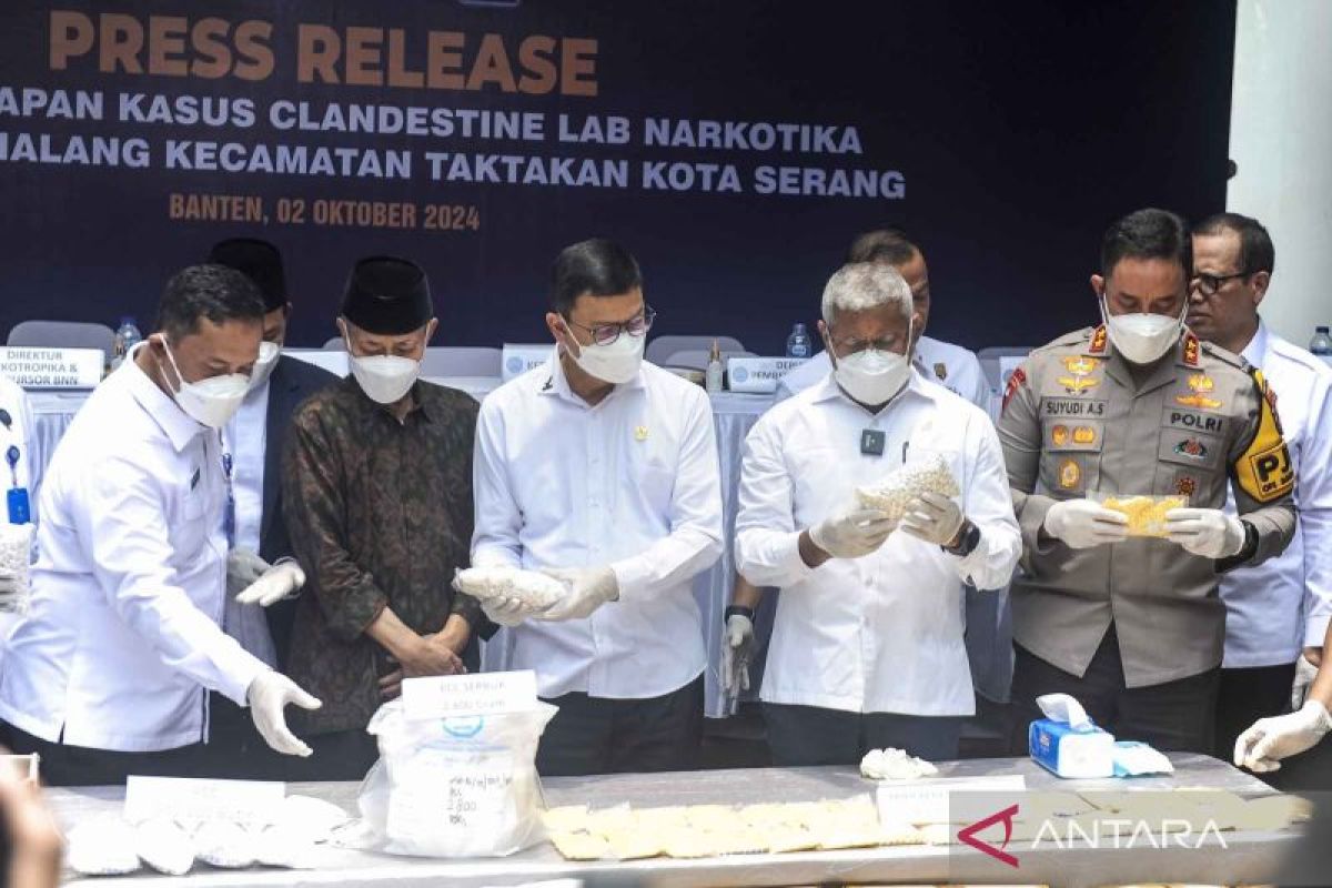 Tersangka pabrik narkoba di Serang libatkan hubungan keluarga